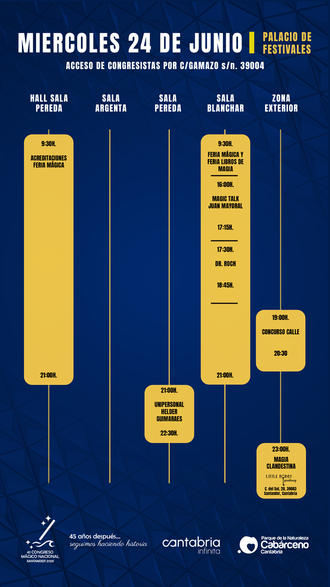 Cartel actividades miércoles 24